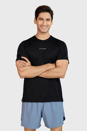 Slate Running T-shirt Black by Fuaark Nz