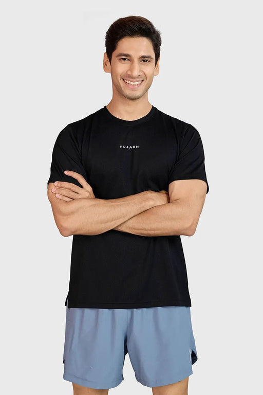 Slate Running T-shirt Black by Fuaark Nz