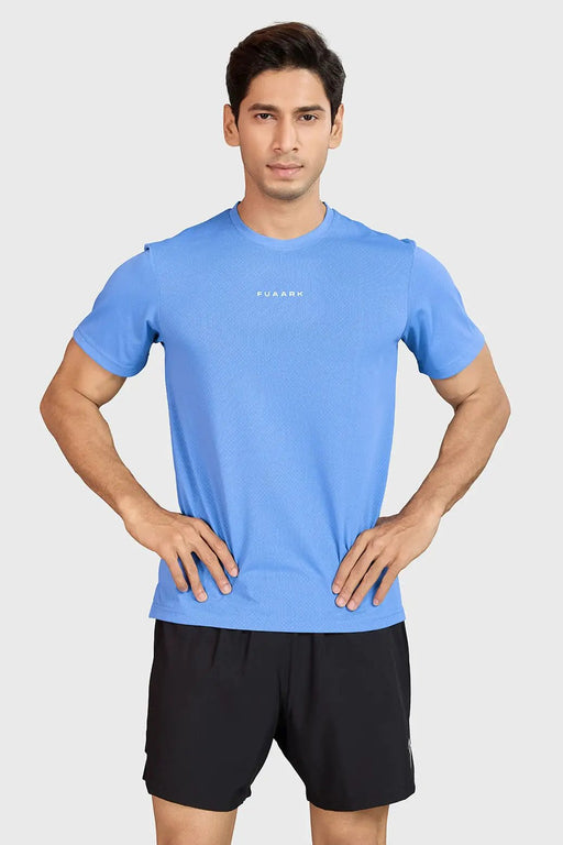 Slate Running T-shirt Blue by Fuaark Nz