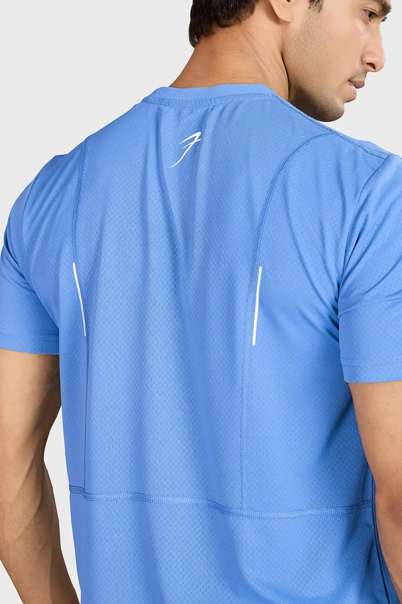 Slate Running T-shirt Blue by Fuaark Nz