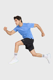 Slate Running T-shirt Blue by Fuaark Nz