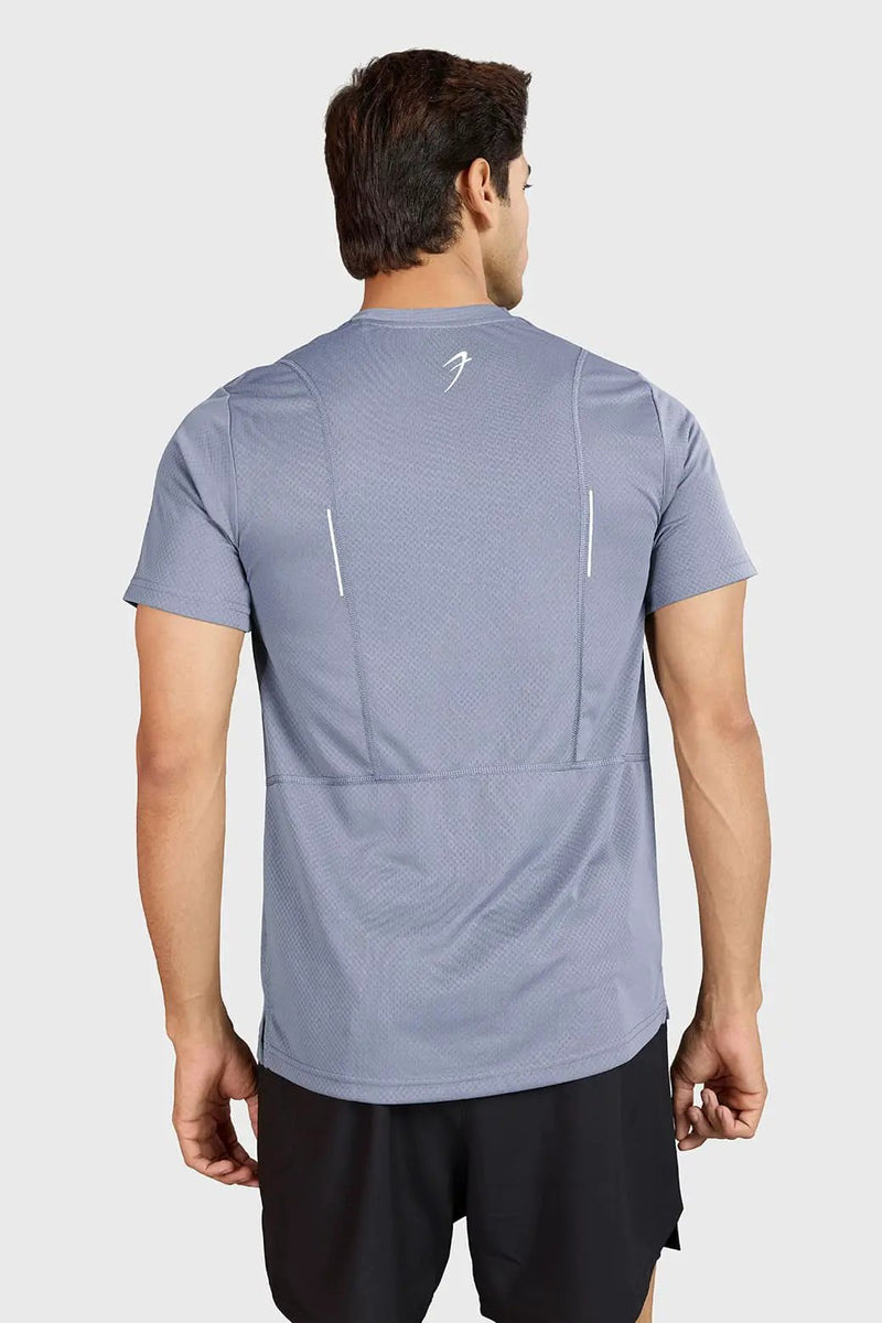Slate Running T-shirt Grey by Fuaark Nz