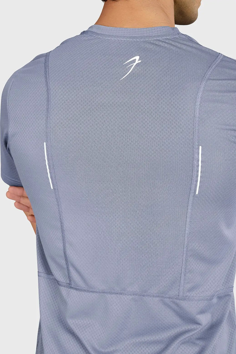 Slate Running T-shirt Grey by Fuaark Nz