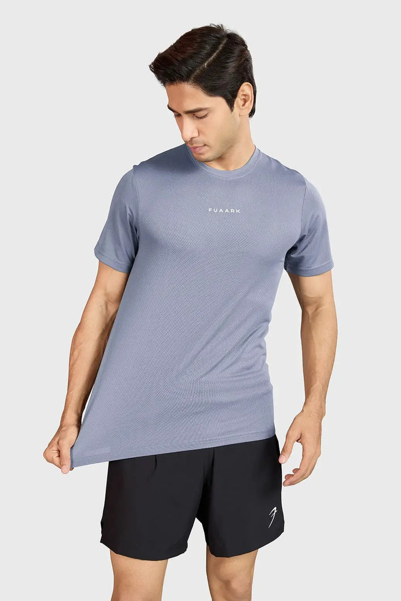 Slate Running T-shirt Grey by Fuaark Nz