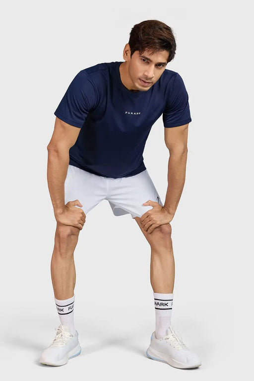 Slate Running T-shirt Navy by Fuaark Nz