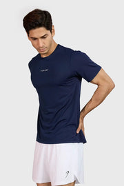 Slate Running T-shirt Navy by Fuaark Nz