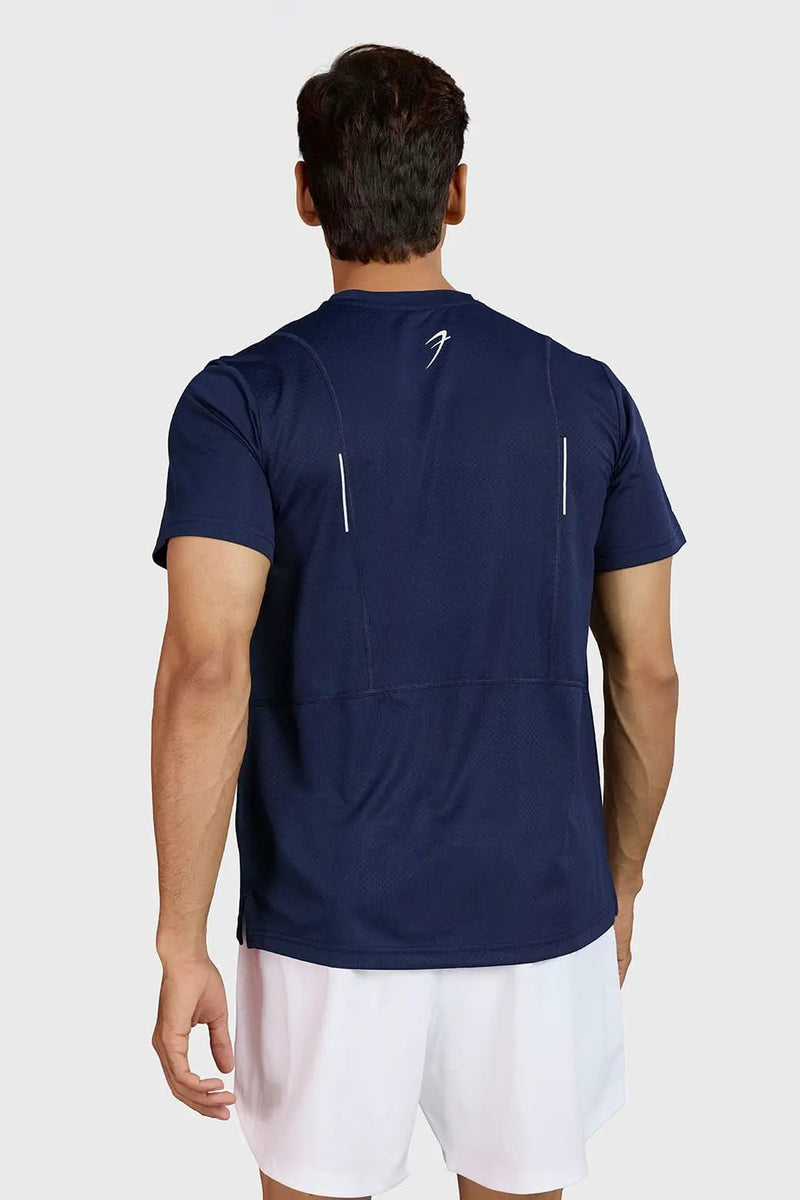 Slate Running T-shirt Navy by Fuaark Nz