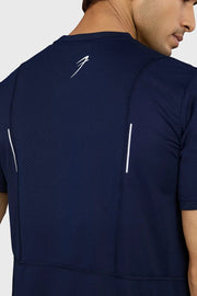 Slate Running T-shirt Navy by Fuaark Nz