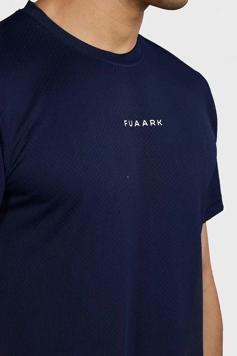 Slate Running T-shirt Navy by Fuaark Nz