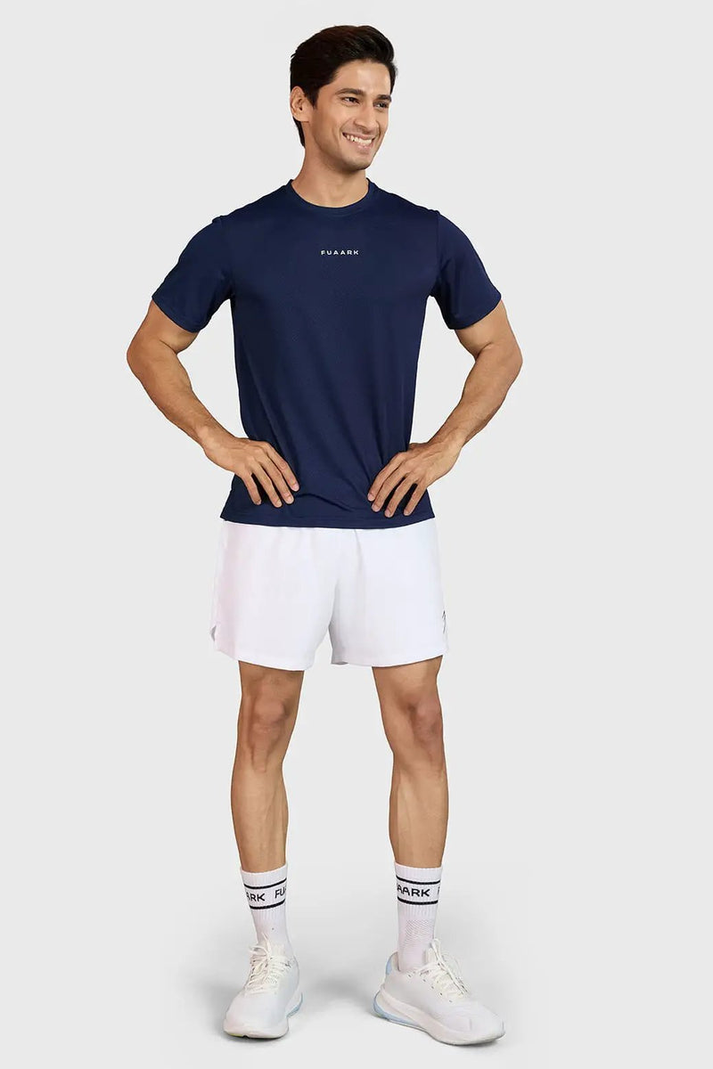 Slate Running T-shirt Navy by Fuaark Nz