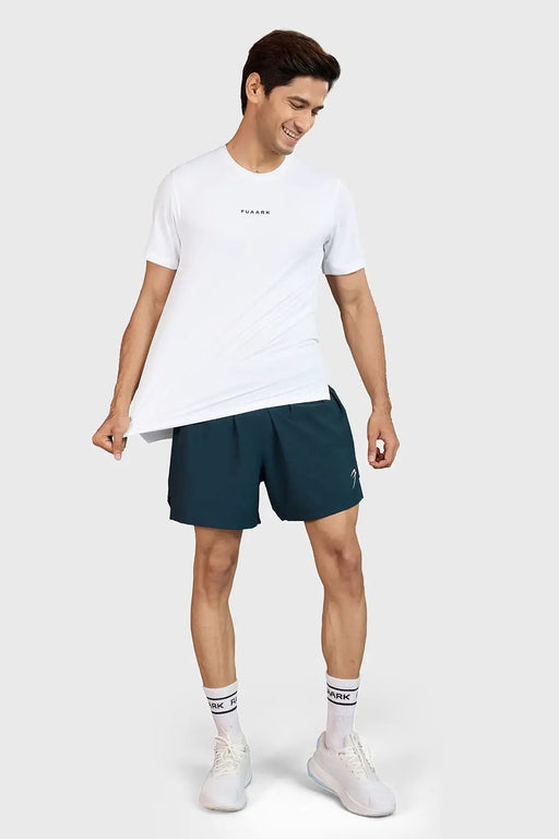 Slate Running T-shirt White by Fuaark Nz