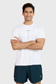 Slate Running T-shirt White by Fuaark Nz