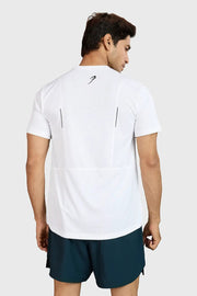 Slate Running T-shirt White by Fuaark Nz