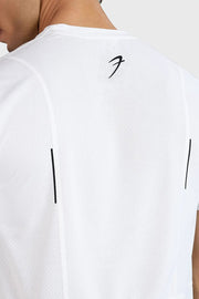 Slate Running T-shirt White by Fuaark Nz