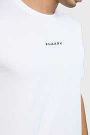 Slate Running T-shirt White by Fuaark Nz