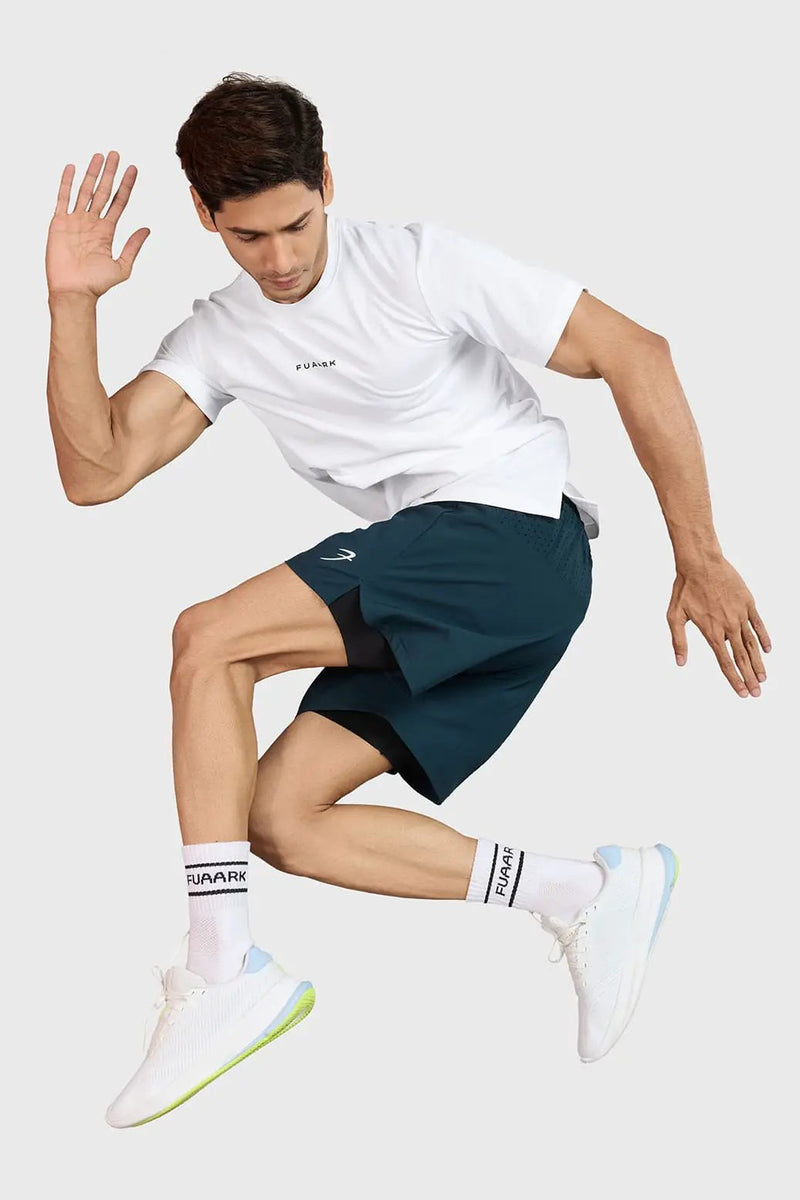 Slate Running T-shirt White by Fuaark Nz