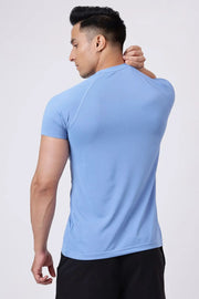 Slate T-shirt Light Blue by Fuaark Nz