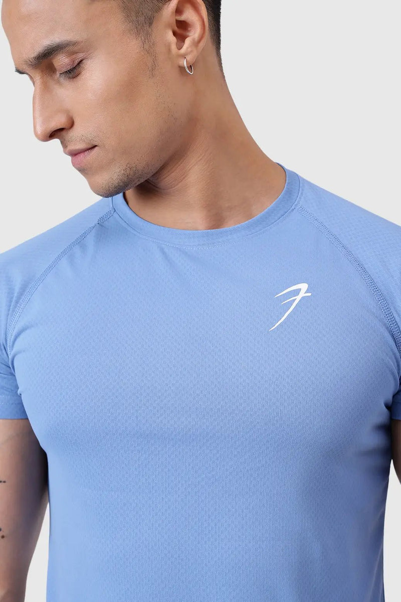 Slate T-shirt Light Blue by Fuaark Nz