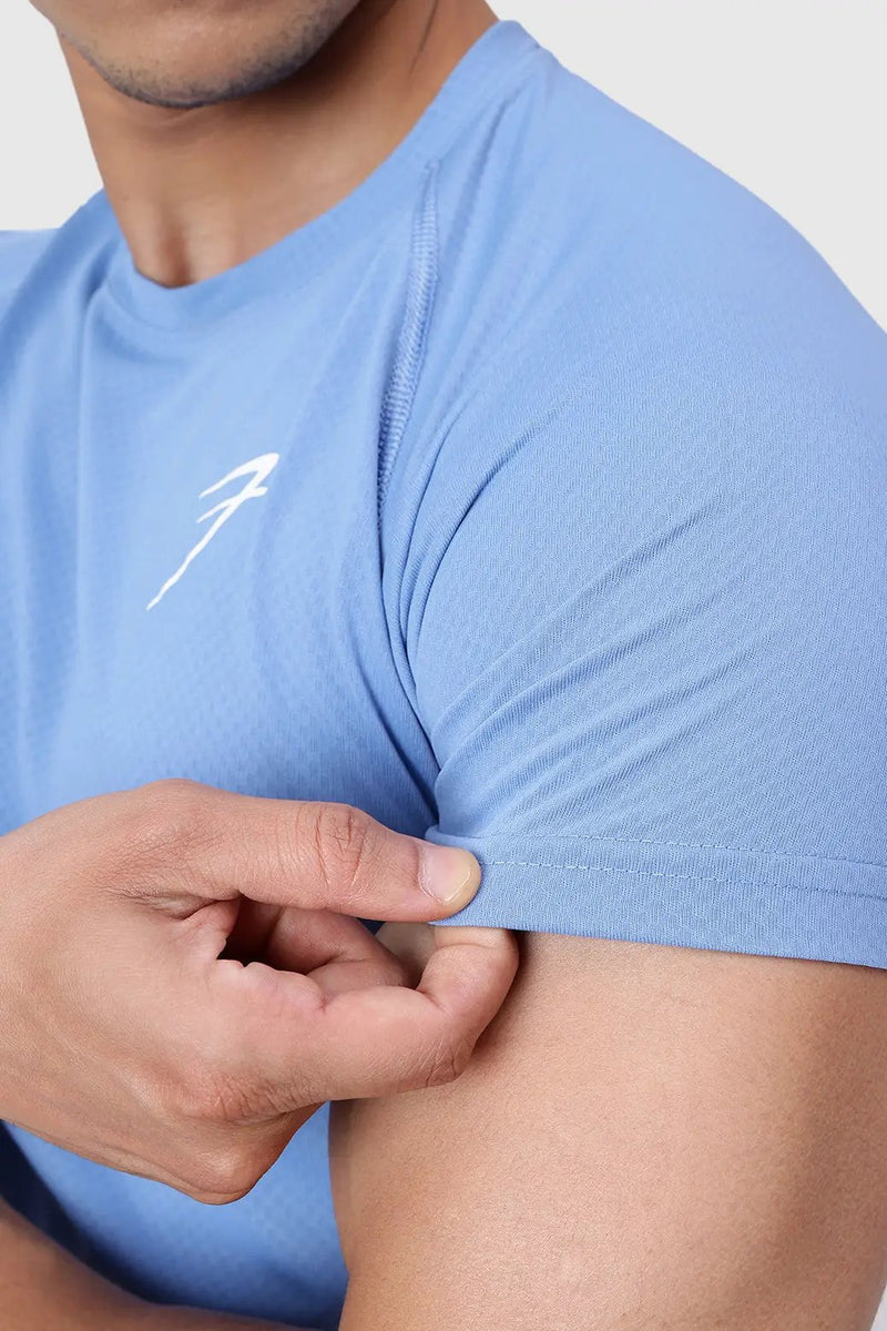 Slate T-shirt Light Blue by Fuaark Nz