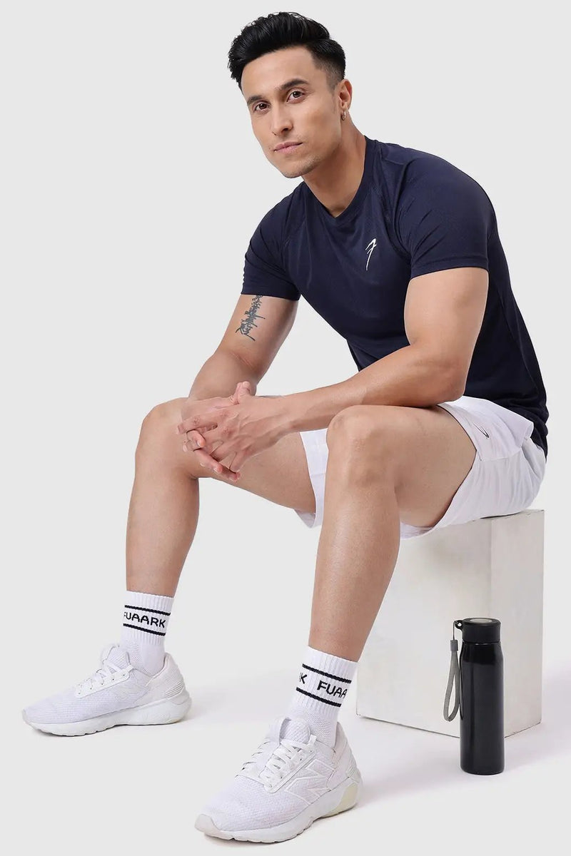 Slate T-Shirt Navy by Fuaark Nz