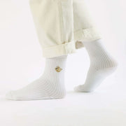 Save the Sloths Ribbed Bamboo Socks by Barekind NZ