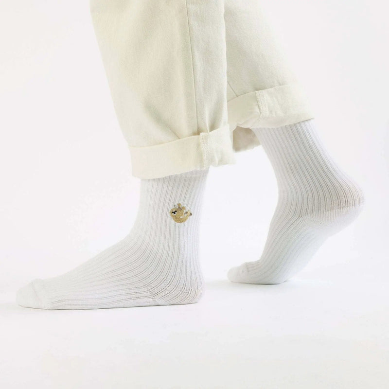 Save the Sloths Ribbed Bamboo Socks by Barekind NZ