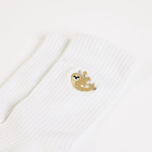 Save the Sloths Ribbed Bamboo Socks by Barekind NZ