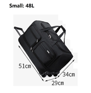 Ecotrek Rolling Duffle Bag with Wheels and Handle | Expandable Waterproof Trolley Travel Bag CP1228 by ECOTREK
