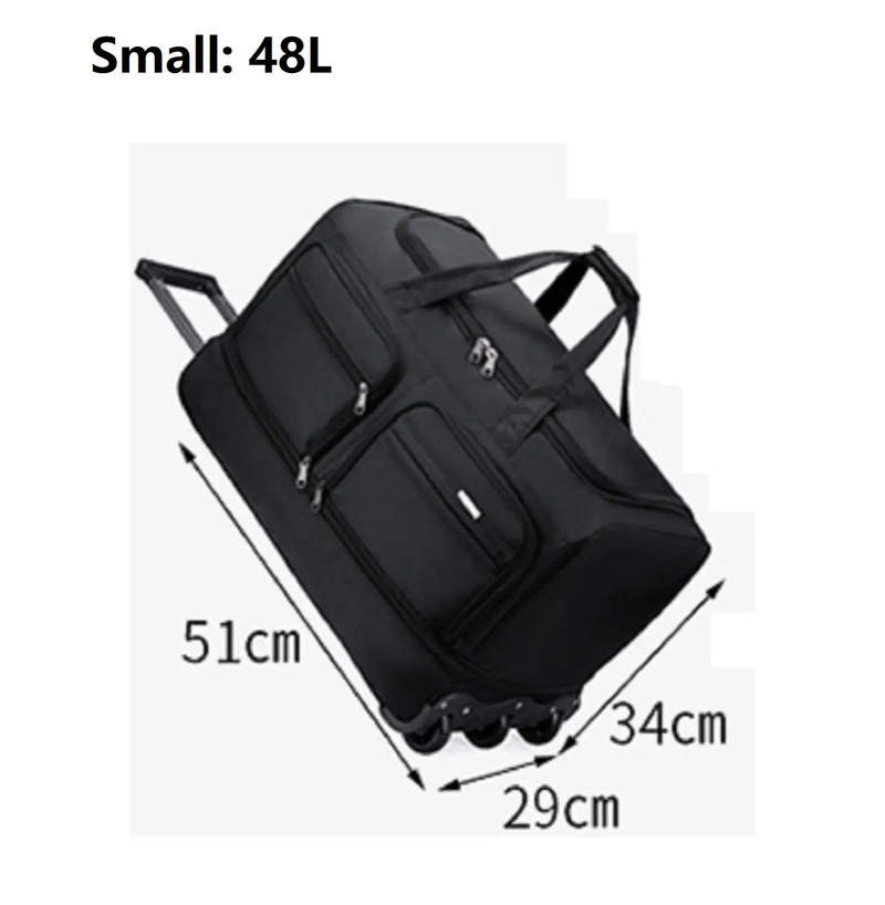 Ecotrek Rolling Duffle Bag with Wheels and Handle | Expandable Waterproof Trolley Travel Bag CP1228 by ECOTREK
