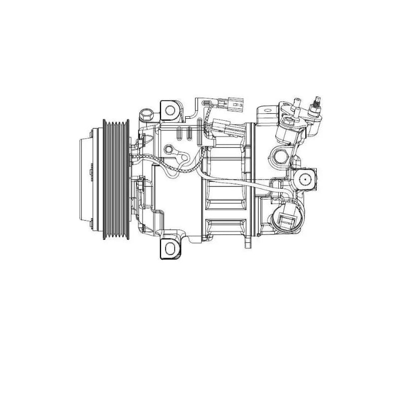 Air conditioning compressor for Nissan Qashqai (13-) X-Trail (T32) Luzar LCAC 1420 lcac1420 by JBH AUTO PARTS
