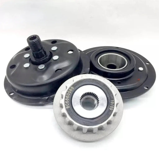 CAR A/C Compressor Clutch Pulley For VW TOUAREG TRANSPORTER T5 2.5 5.0 7H0820805A 7H0820805B 7H0820805C 7H0820805E 7H0820805F by JBH AUTO PARTS