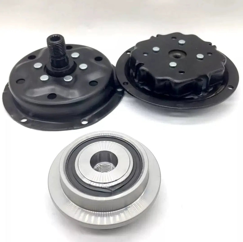 CAR A/C Compressor Clutch Pulley For VW TOUAREG TRANSPORTER T5 2.5 5.0 7H0820805A 7H0820805B 7H0820805C 7H0820805E 7H0820805F by JBH AUTO PARTS