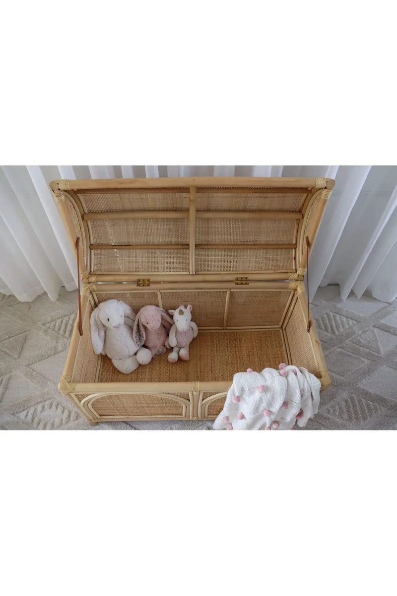 Inkah Limited Large Rattan Toy Chest For Kids Storage And Decor Home Large Rattan Toy Chest for Kids Storage and Decor