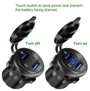 g8buynz 12V Marine Outlet Socket,Quick Charge 3.0 12 Volt USB Outlet 12V Marine Outlet Socket,Quick Charge 3.0 12 Volt USB Outlet
