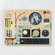 Wooden Space Station STEM Busy Board - Tender Leaf Toys by Curious Moonbeam