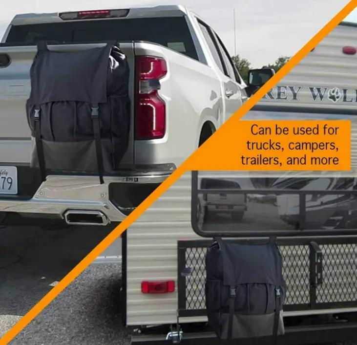 Spare Tire Trash Bag Tailgate Trash Bag Cargo Storage Trash Bag for Truck by g8buynz