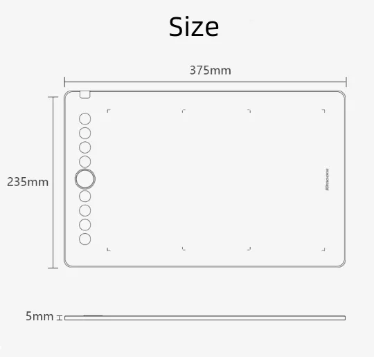 Graphics Drawing Tablet with Pen by salelink.co.nz