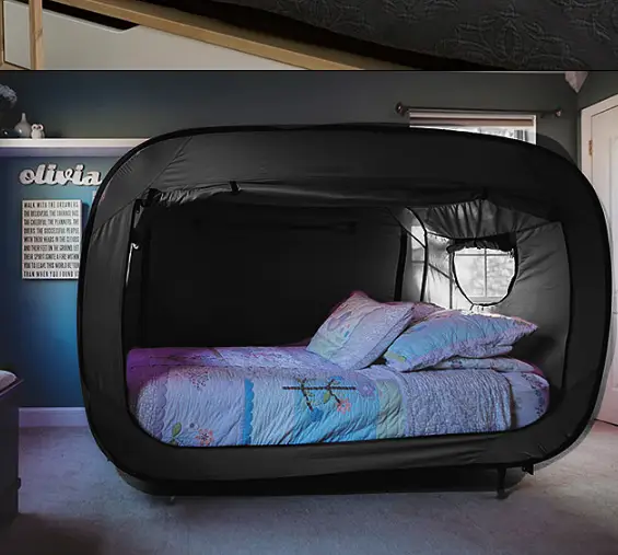 Pop Up Bed Tent Bed Canopy Shelter Cabin Indoor Privacy by salelink.co.nz