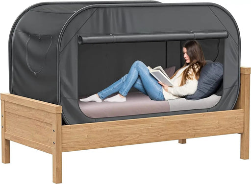 Pop Up Bed Tent Bed Canopy Shelter Cabin Indoor Privacy by salelink.co.nz