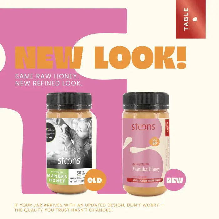 MGO 50 Raw Mānuka Honey 500g by Steens