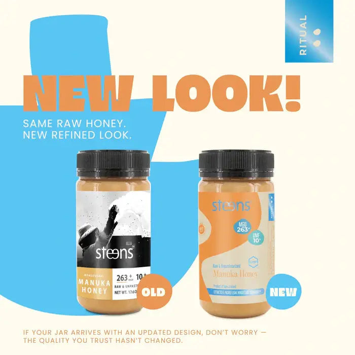 UMF 10+ (MGO 263) Raw Mānuka Honey 500g by Steens