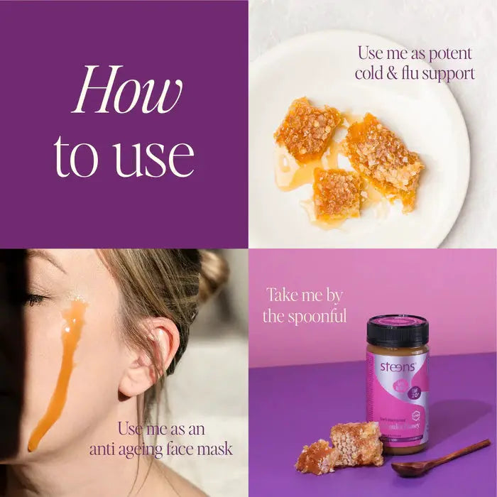 UMF 20+ (MGO 830) Raw Mānuka Honey 500g by Steens