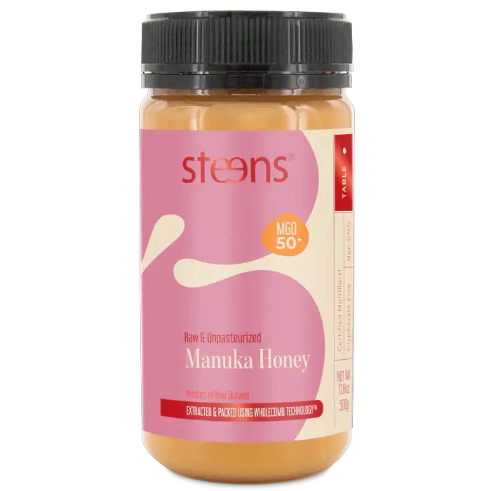 MGO 50 Raw Mānuka Honey 500g by Steens