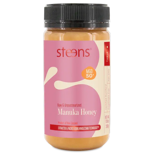 MGO 50 Raw Mānuka Honey 500g by Steens