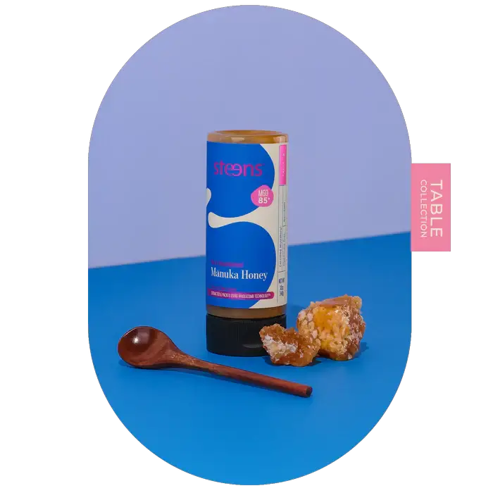 MGO 85 Raw Mānuka Honey 340g - Squeezy by Steens