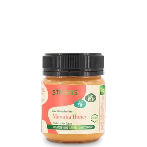 UMF 15+ (MGO 515) Raw Mānuka Honey 225g by Steens