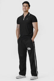 Stride Polo T-shirt Black by Fuaark Nz