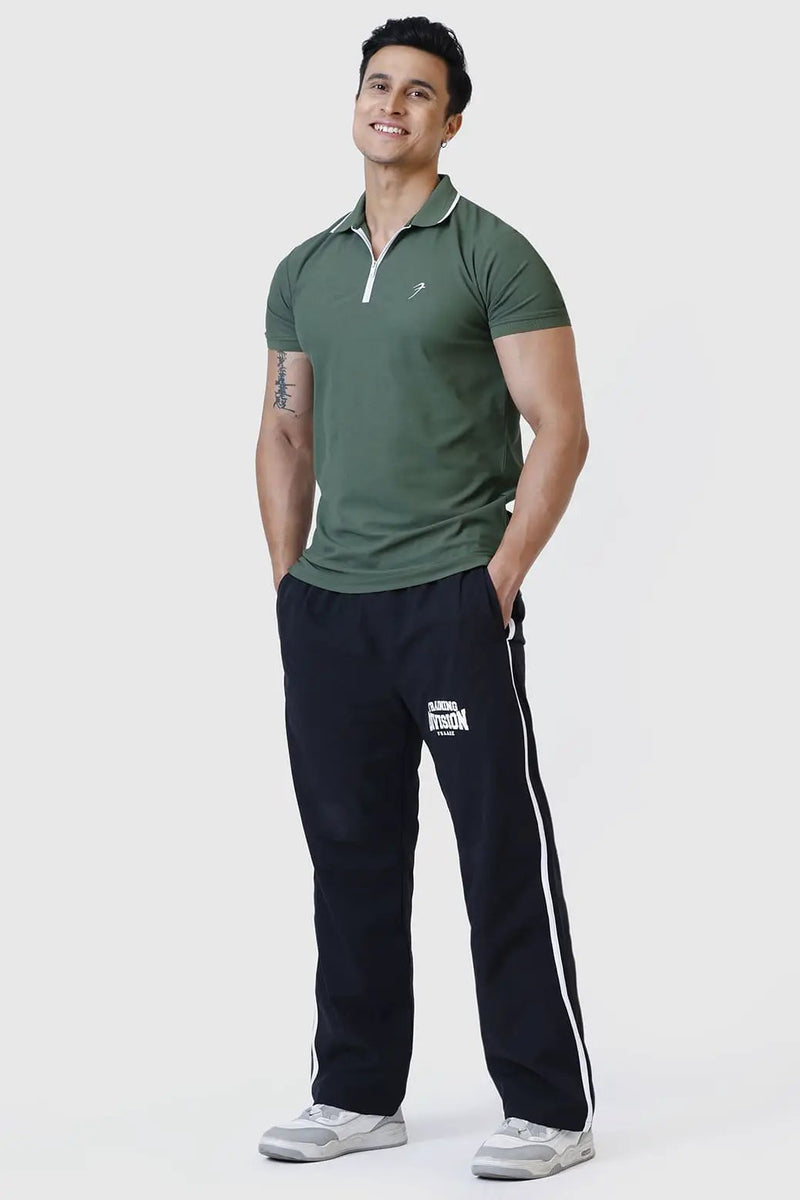 Stride Polo T-shirt Olive by Fuaark Nz