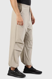 Sublime Parachute Pants Beige by Fuaark Nz