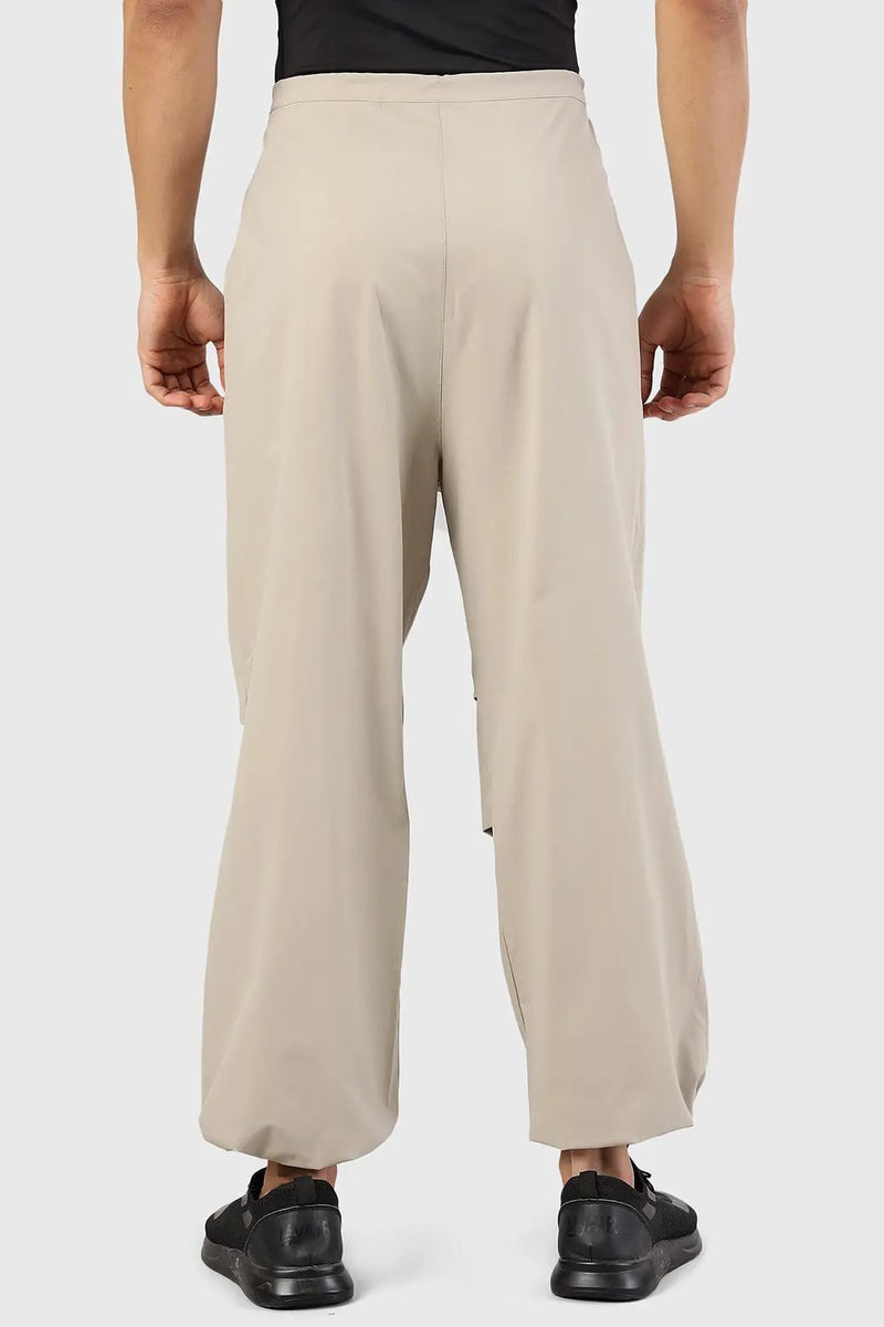 Sublime Parachute Pants Beige by Fuaark Nz